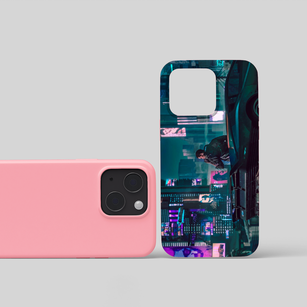 Cyberpunk Themed Customizable Gaming Design Product iPhone 15 and Plus Case
