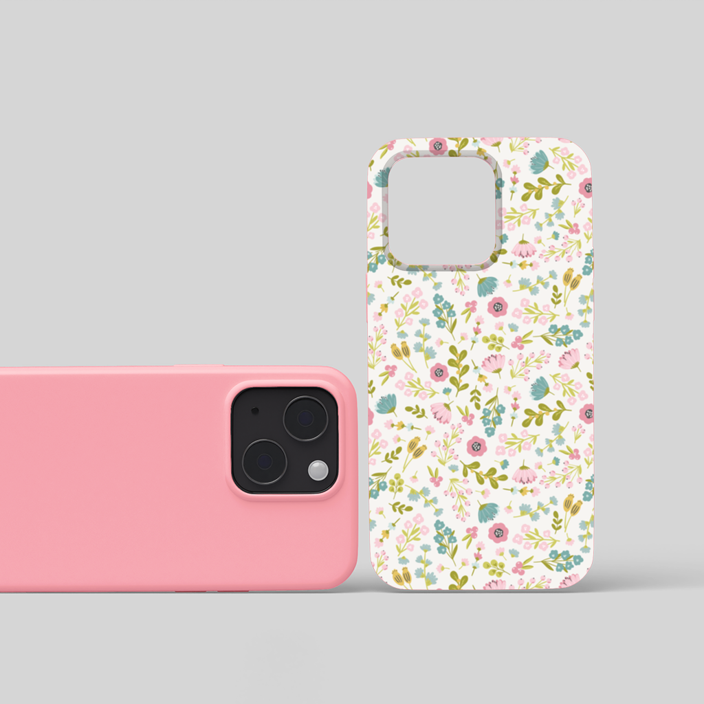 Pastel Spring Floral iPhone 15 and Plus Case