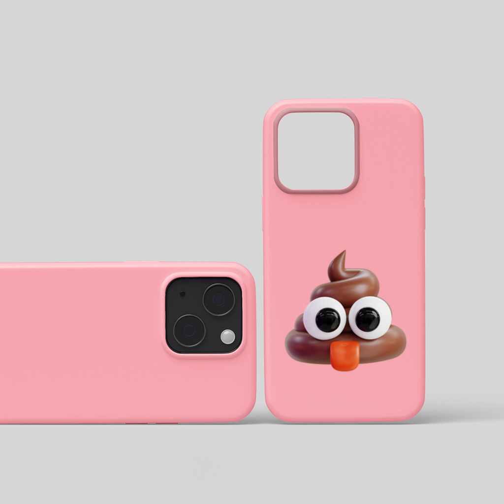 3D Silly Emoji iPhone 15 and Plus Case