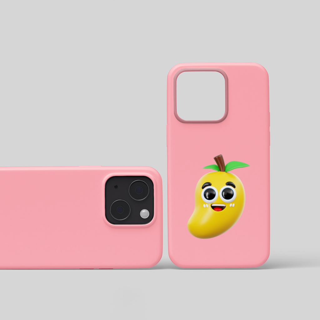 3D Kawaii Mango iPhone 15 and Plus Case