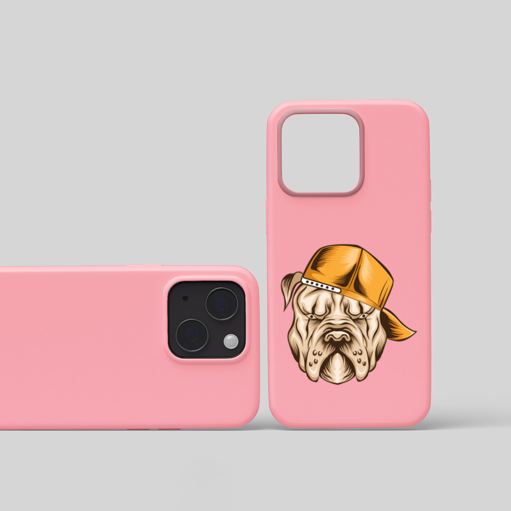Angry Bulldog Snapback iPhone 15 and Plus Case