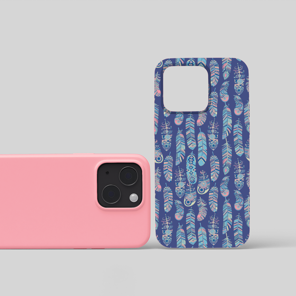 Boho Tribal Feather iPhone 15 and Plus Case