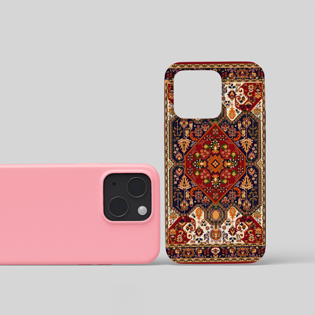 Antique Ethnic Tribal Floral iPhone 15 and Plus Case