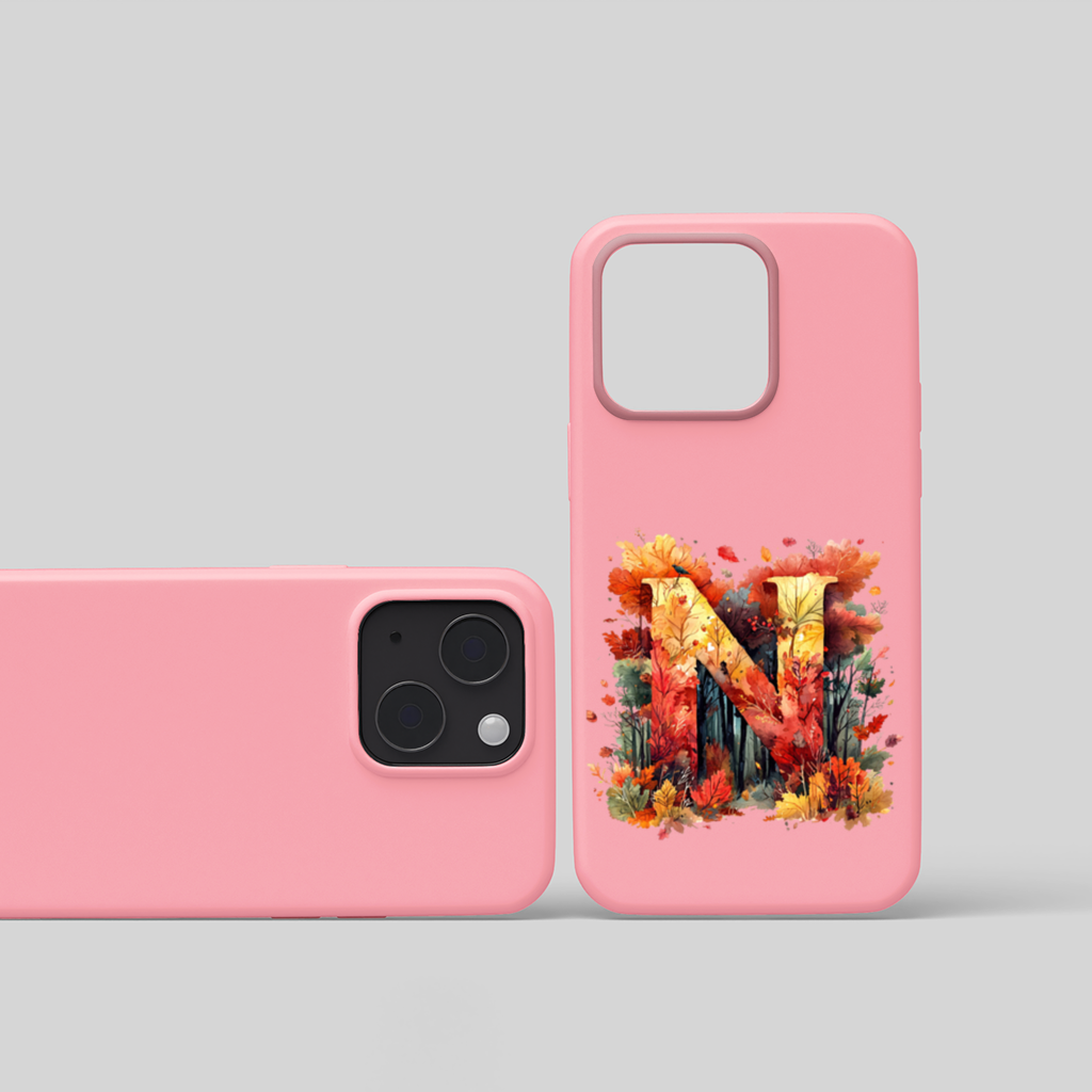 Autumn Leaf Monogram N iPhone 15 and Plus Case