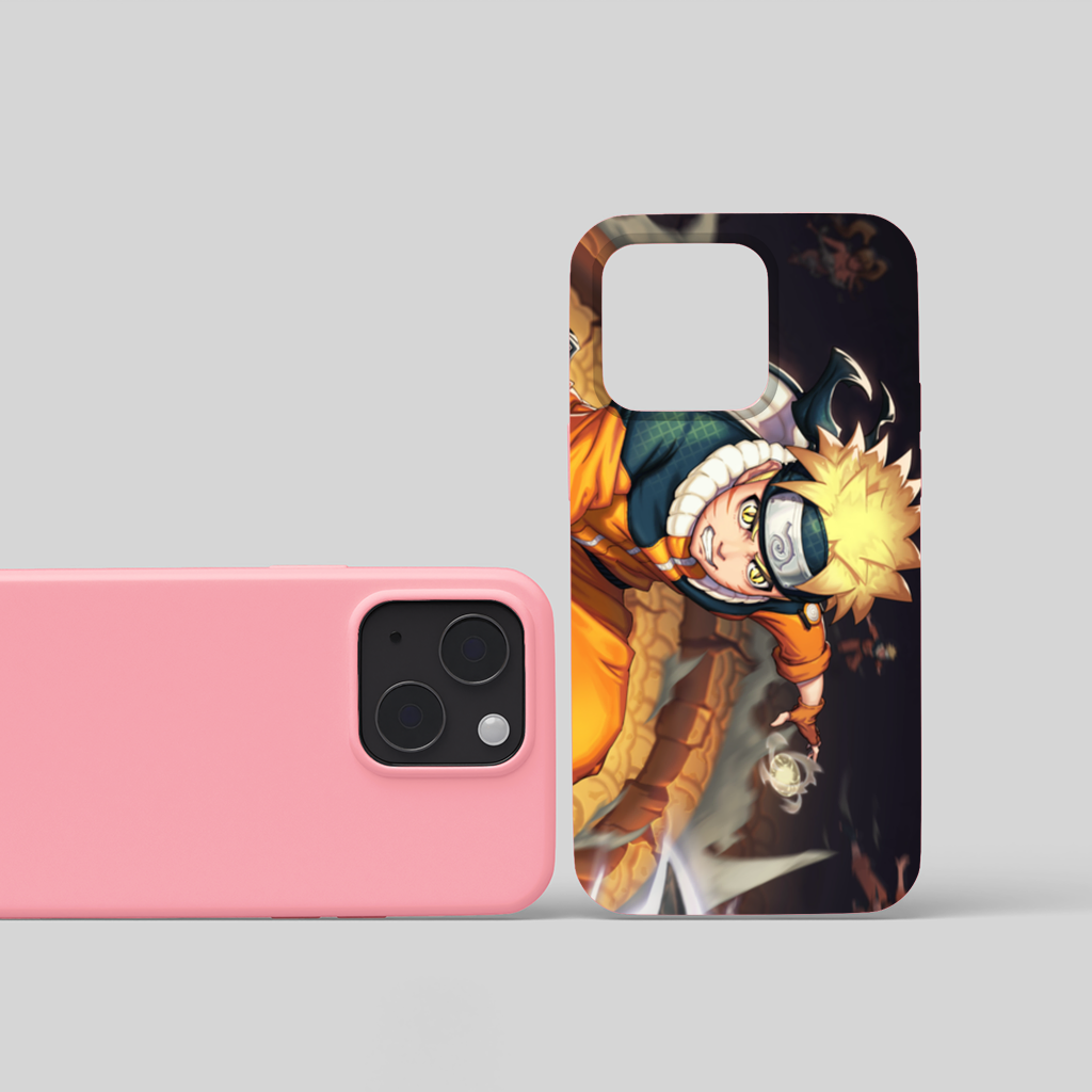 Golden Energy Fighter in Orange Jumpsuit iPhone 15 and Plus Case