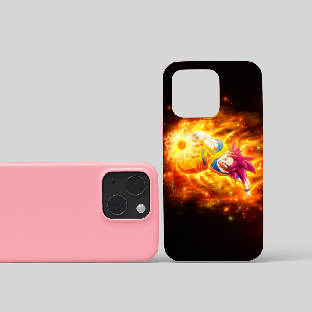 Fiery Pink Hair Warrior iPhone 15 and Plus Case