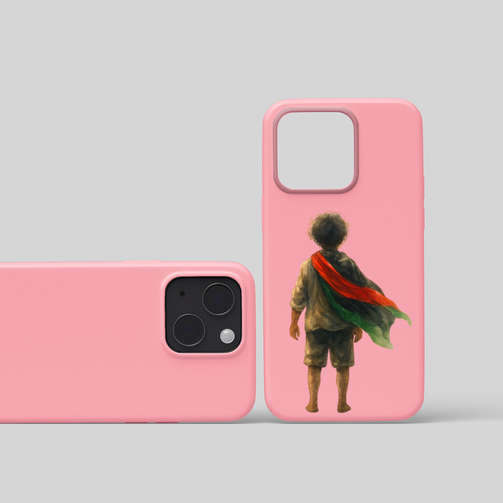 Dünyaya Arkasını Dönmüş Filistinli Çocuk iPhone 15 ve Plus Kılıfı