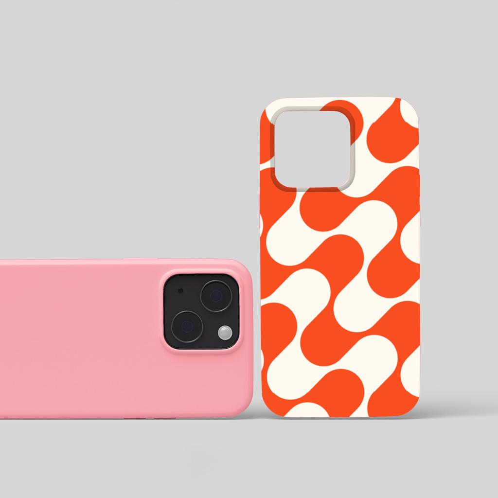 Retro 70s Orange Cream Groovy Curves 