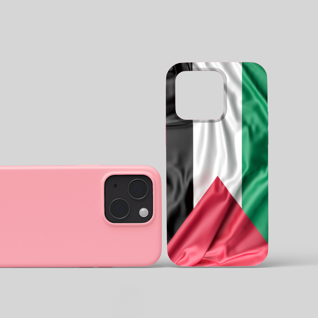 Waving Palestine Flag iPhone 15 and Plus Case
