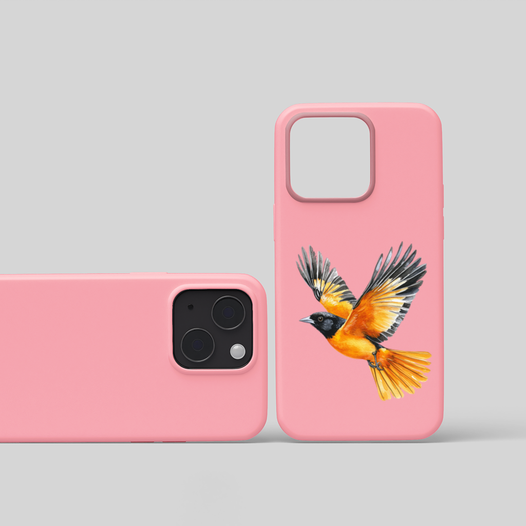 Watercolor Baltimore Oriole iPhone 15 Plus Case