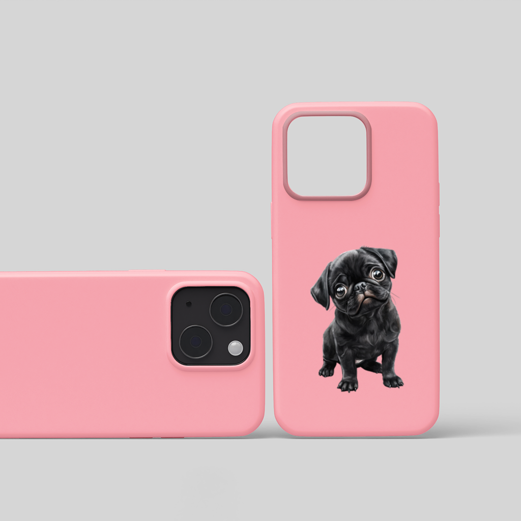 Innocent Black Pug Puppy 