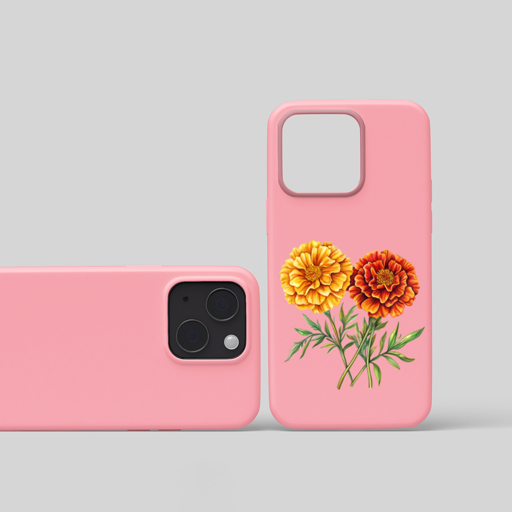 Botanical Yellow Orange Marigold 