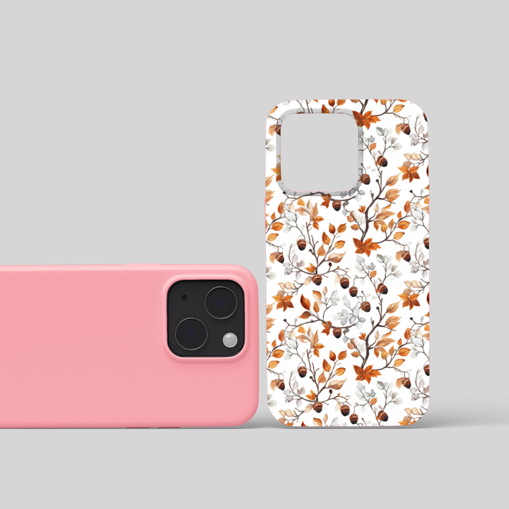 Watercolor Fall Acorns and Leaves iPhone 15 Plus Case