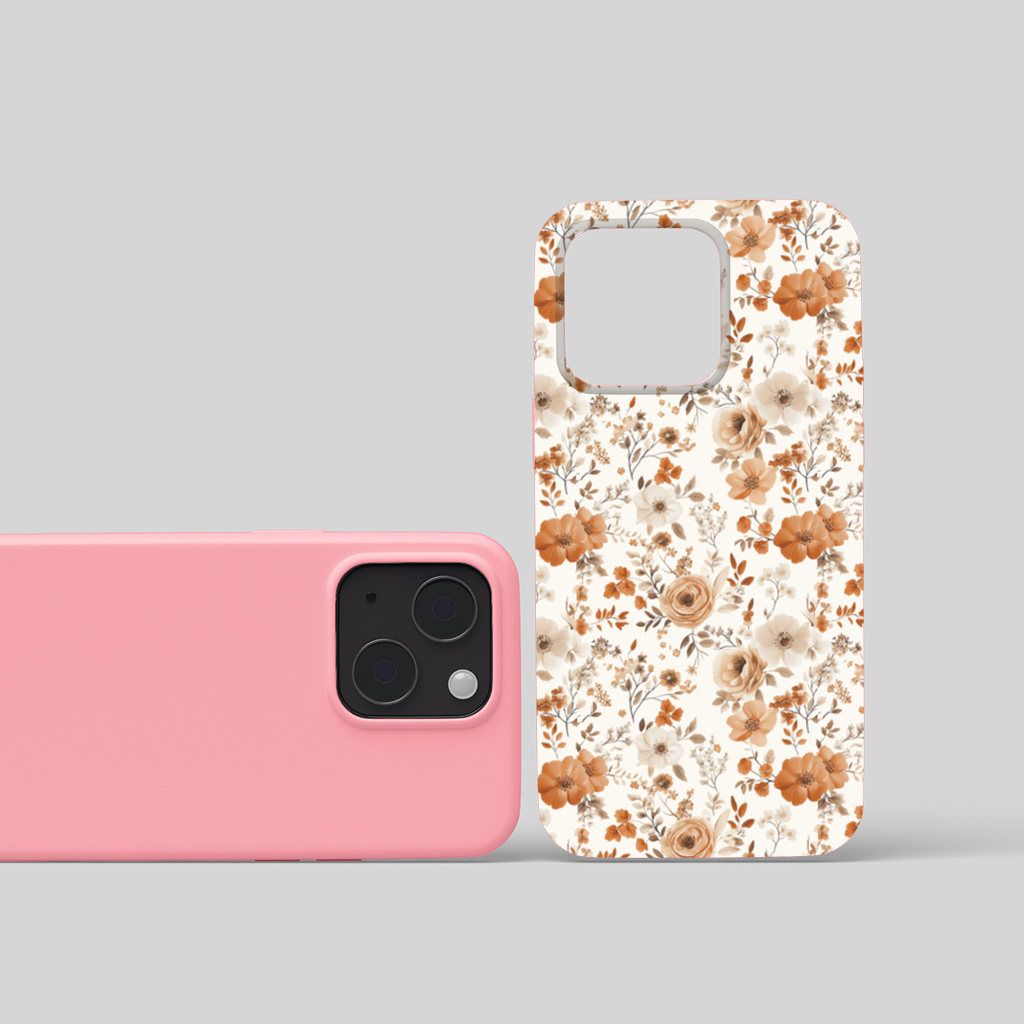Terracotta Vintage Rose iPhone 15 Plus Case