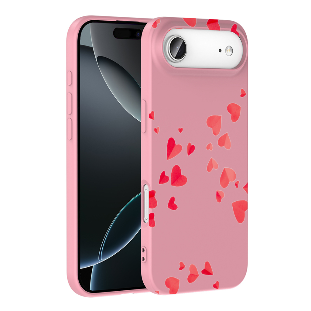 Red Hearts Frame Design İphone 17 Air Case