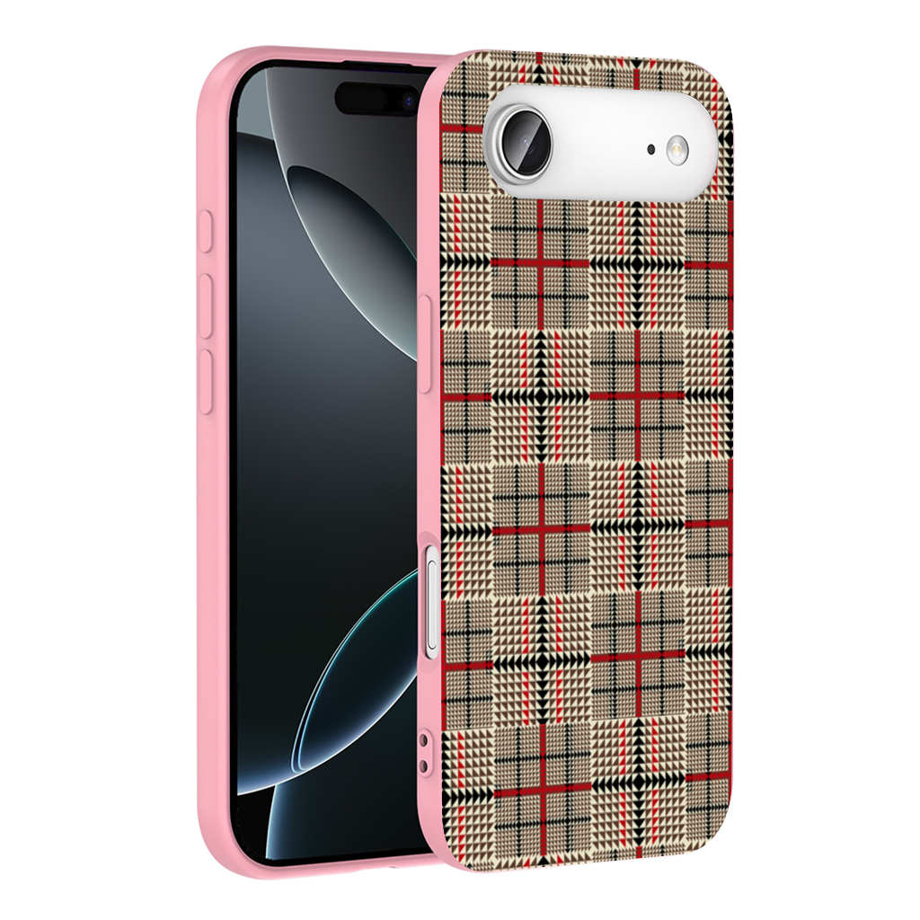 Red Black Geometric Tribal Pattern İphone 17 Air Case