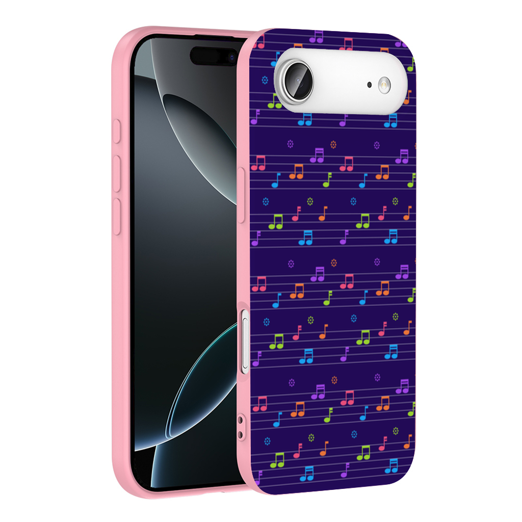 Colorful Music Notes and Modern Rhythm Seamless Pattern İphone 17 Air Case