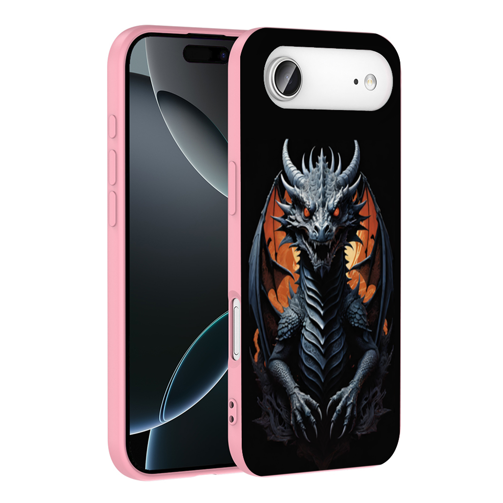 Gothic Fire-Eyed Dragon Illustration İphone 17 Air Case