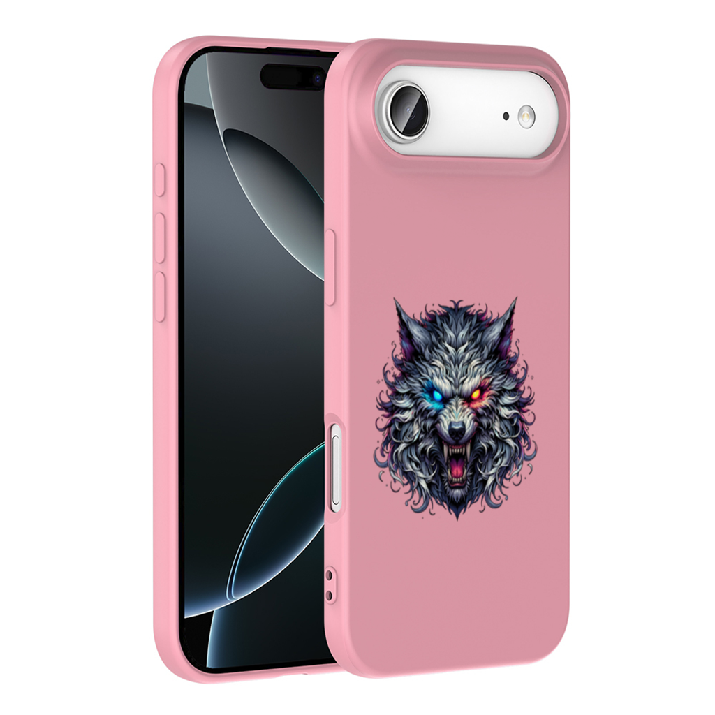 Fierce Wolf Head Illustration Heterochromia Eyes, Savage Wolf İphone 17 Air Case