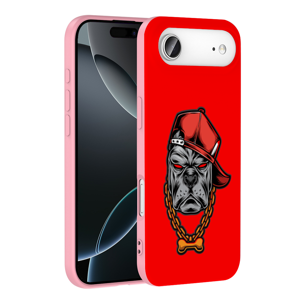 Hip Hop Style Gangster Dog Illustration İphone 17 Air Case