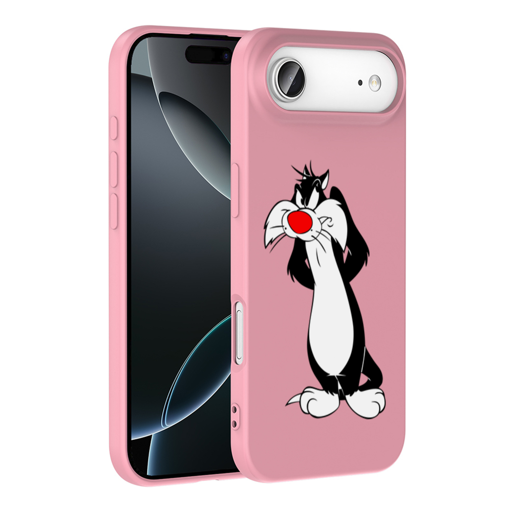 Funny Cartoon Cat Illustration İphone 17 Air Case