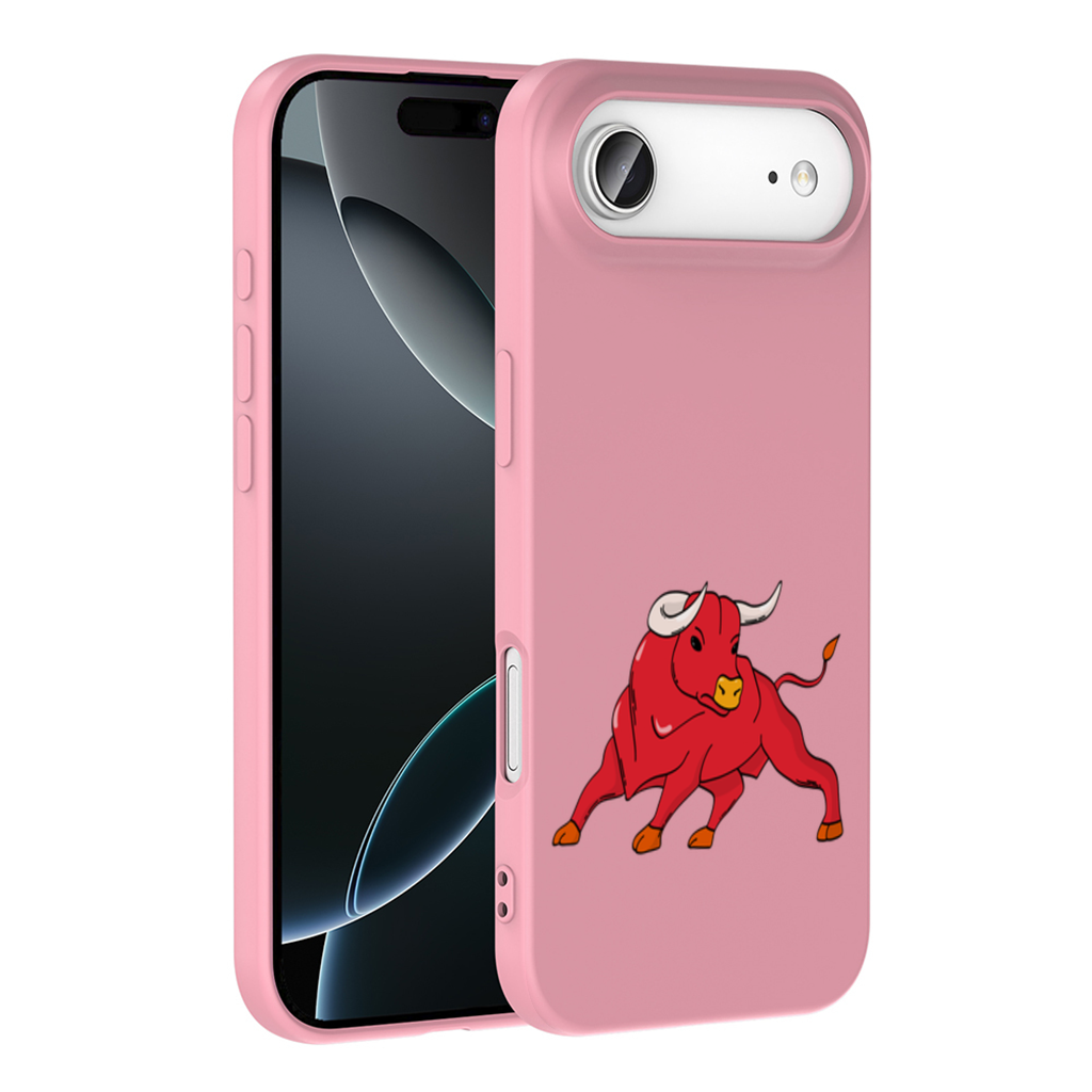 Spanish Red Bull Illustration Inspired by Matador Theme İphone 17 Air Case