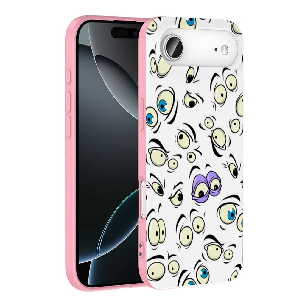 Funny Cartoon Eyes Pattern İphone 17 Air Case