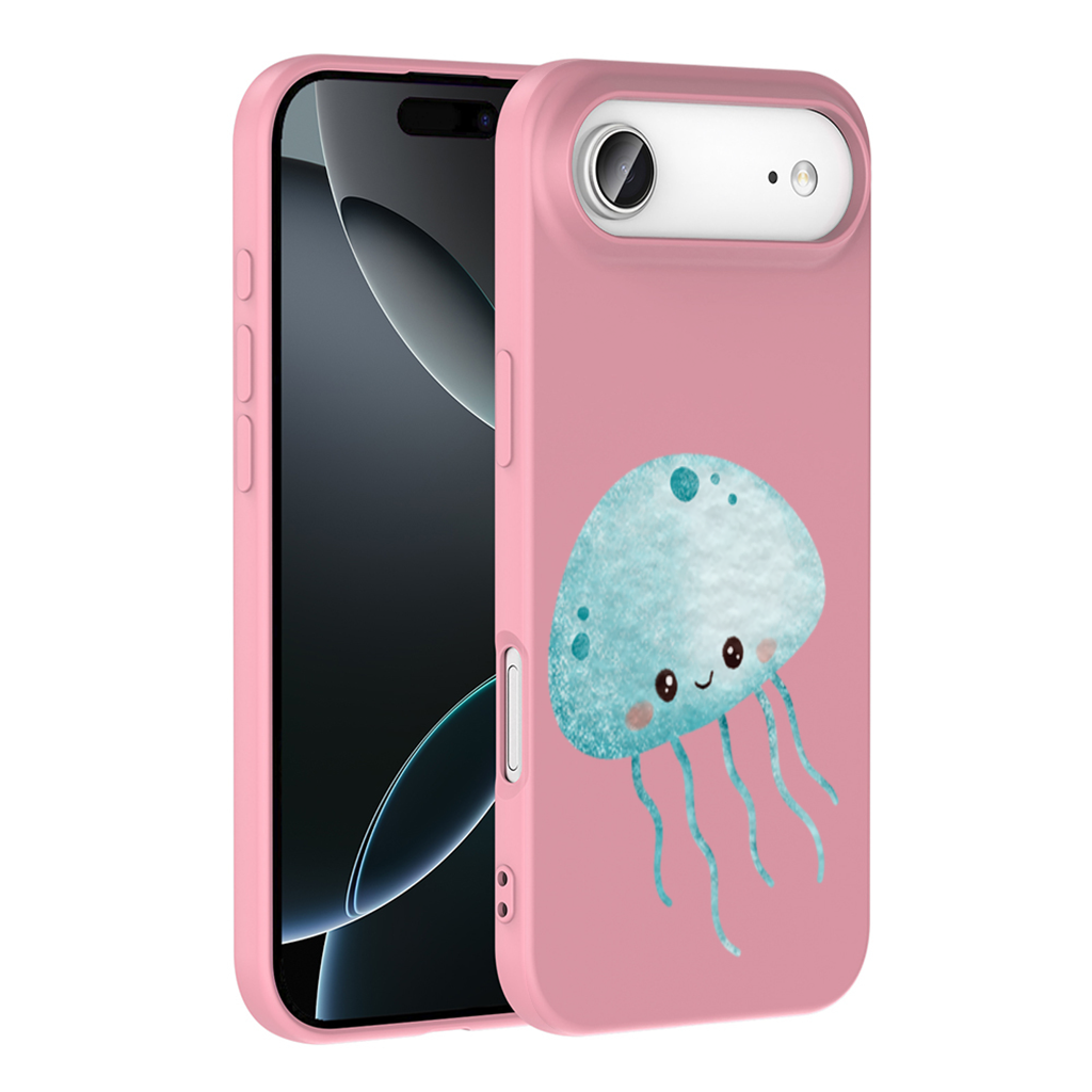 Cute Blue Jellyfish Character İphone 17 Air Case