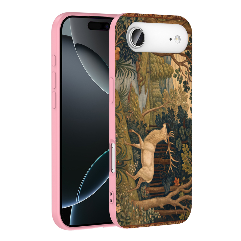 Noble Deer in Forest Landscape Classic Art Illustration İphone 17 Air Case