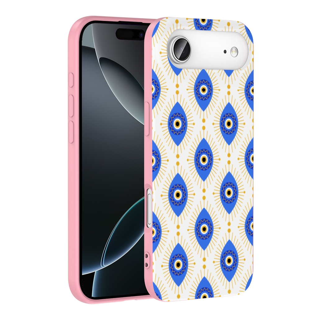 Modern Evil Eye Pattern with Sunburst Rays İphone 17 Air Case
