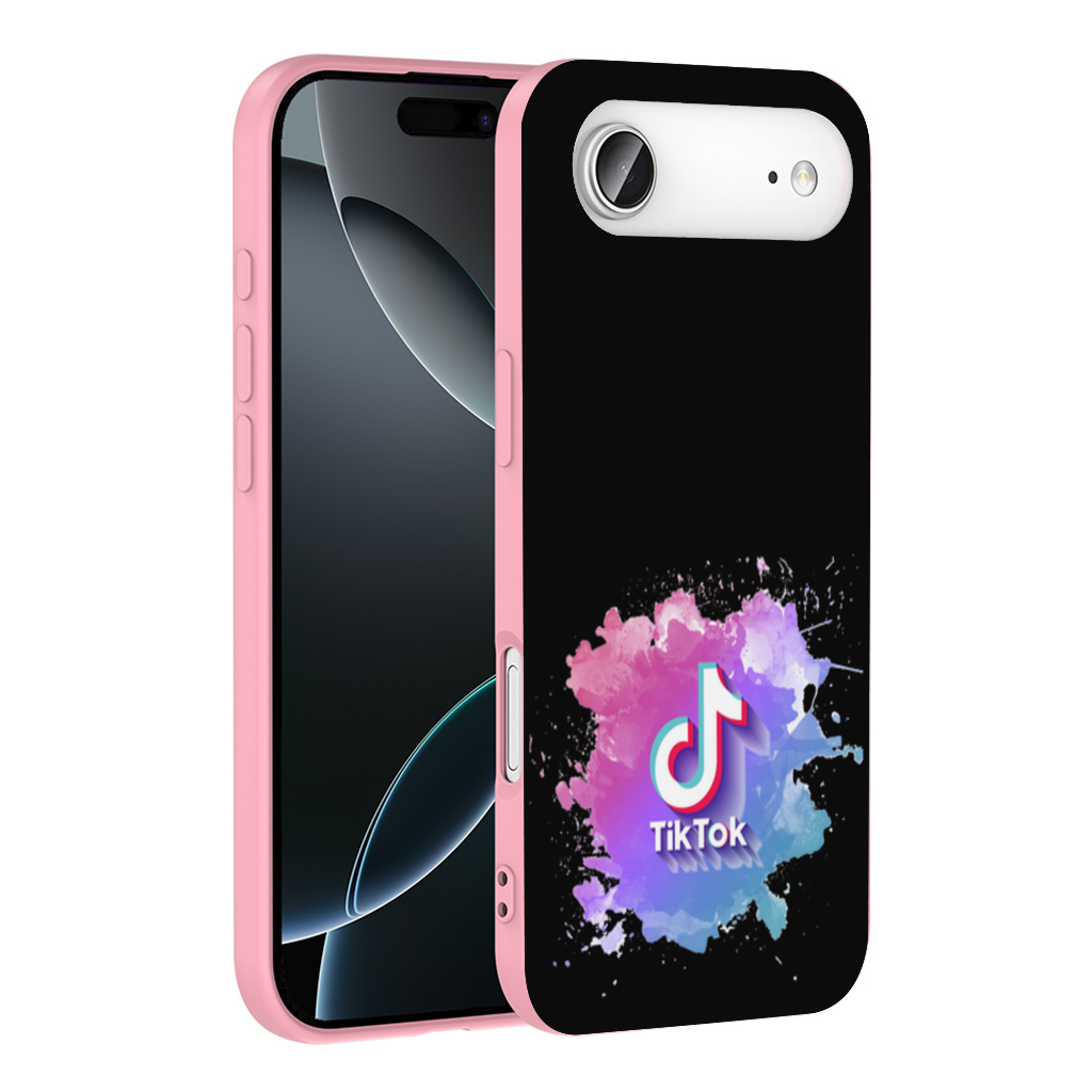 TikTok Logo with Watercolor Effect İphone 17 Air Case