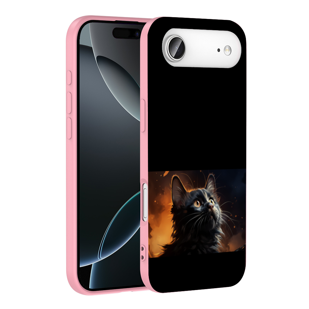 Black Cat Digital Art İphone 17 Air Case