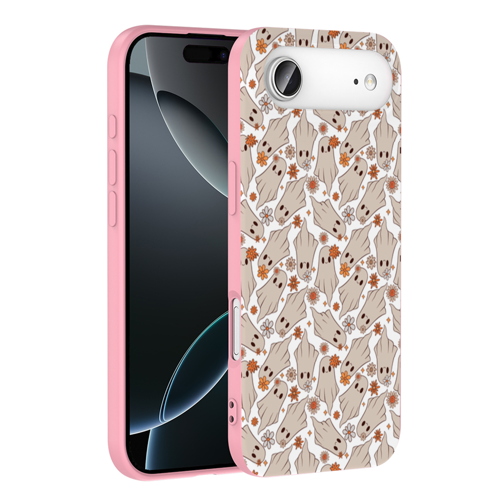 Retro Floral Cute Ghost Seamless Pattern İphone 17 Air Case
