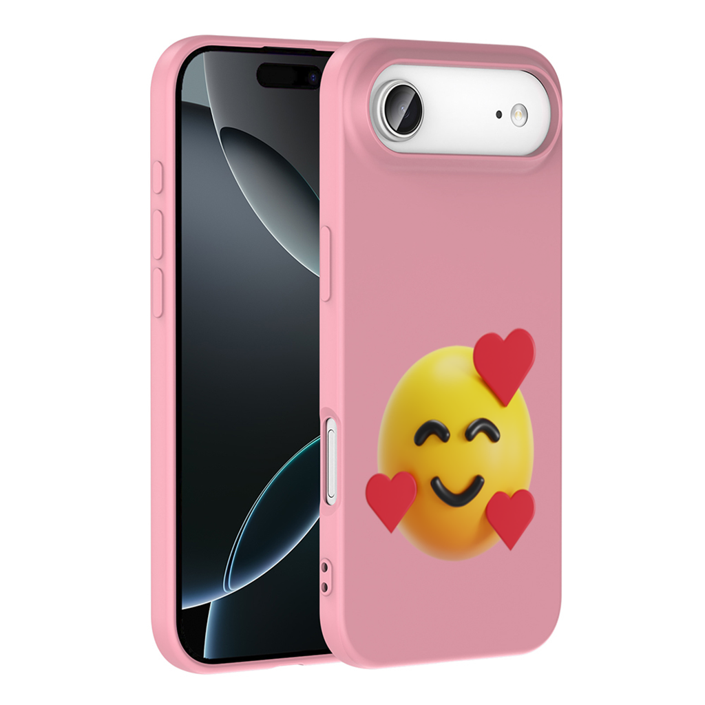 3D Hearts Smiling Emoji İphone 17 Air Case