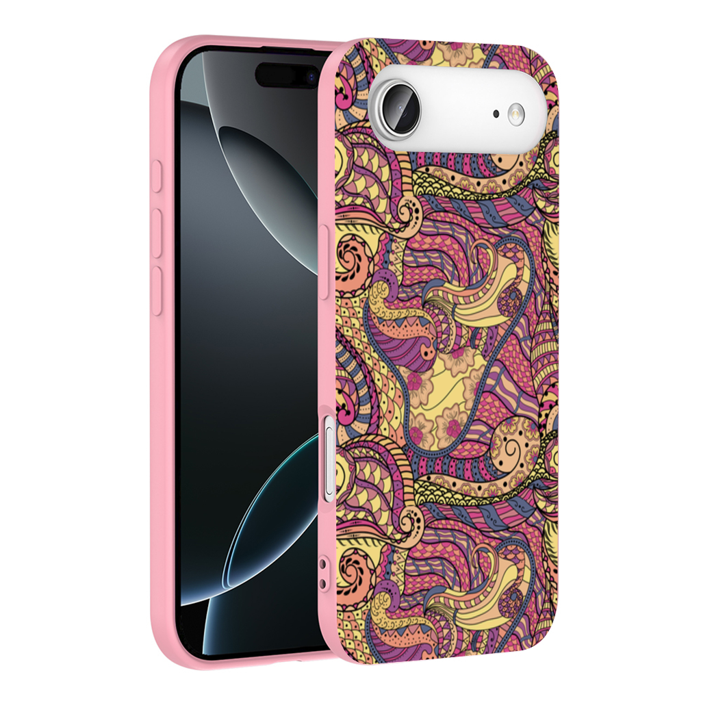 Psychedelic Zentangle Floral İphone 17 Air Case