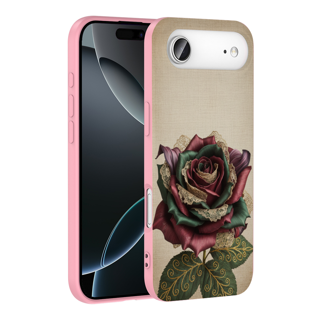 Garnet Emerald Lace Rose İphone 17 Air Case