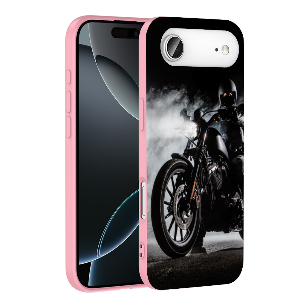 Dark Night Cruiser Motorcycle Rider İphone 17 Air Case