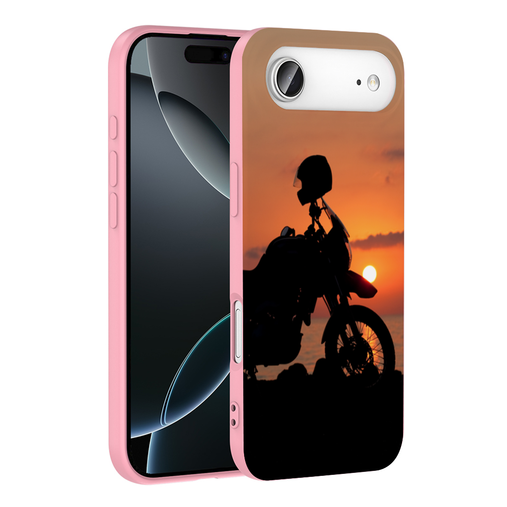 Adventure Motorcycle Sunset Silhouette İphone 17 Air Case