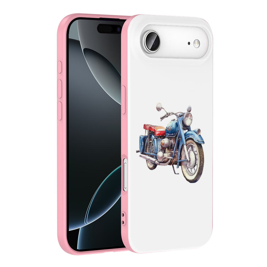 Vintage Blue Classic Motorcycle İphone 17 Air Case