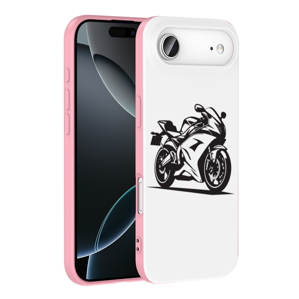 Monochrome Sport Motorcycle Silhouette İphone 17 Air Case