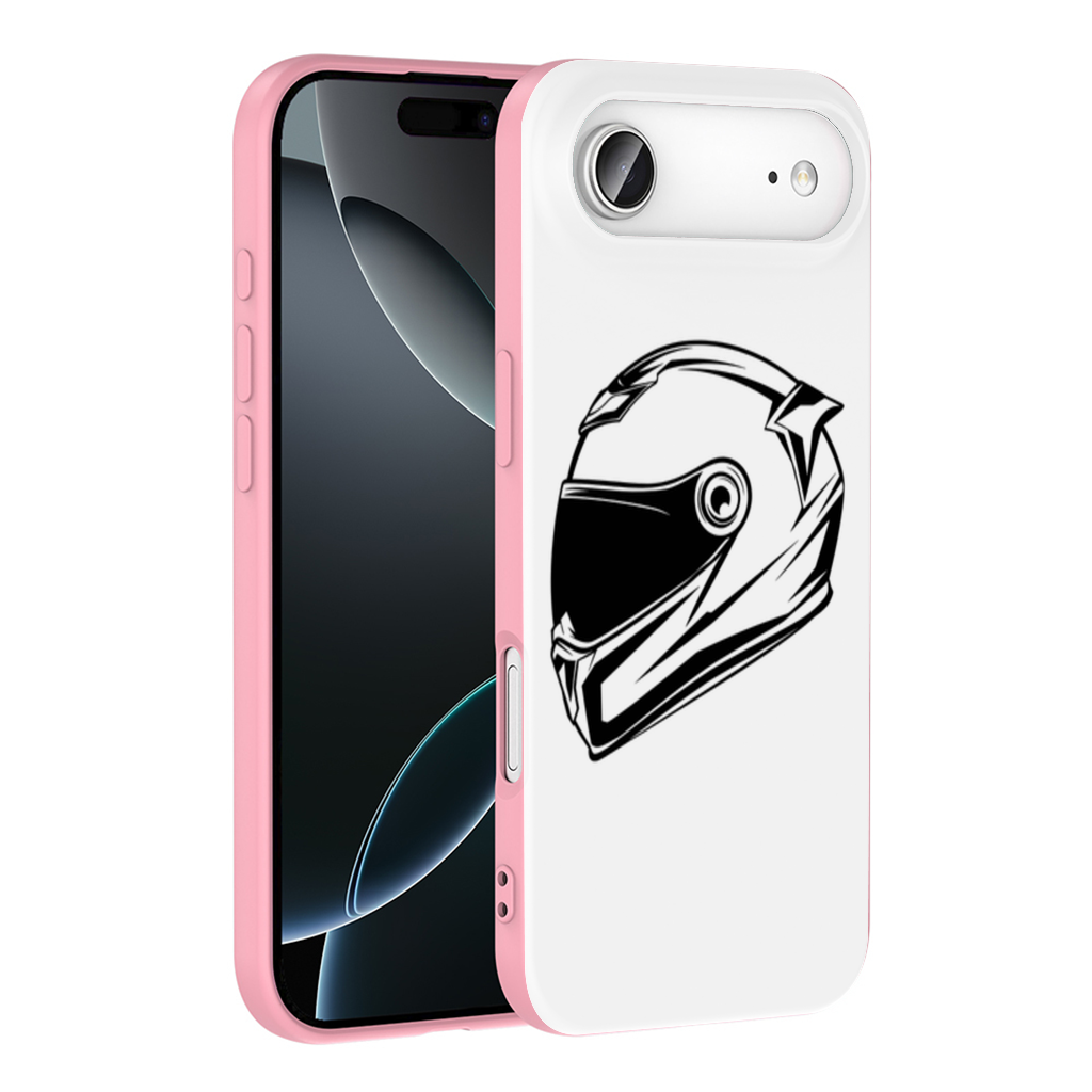 Monochrome Motorcycle Helmet İphone 17 Air Case