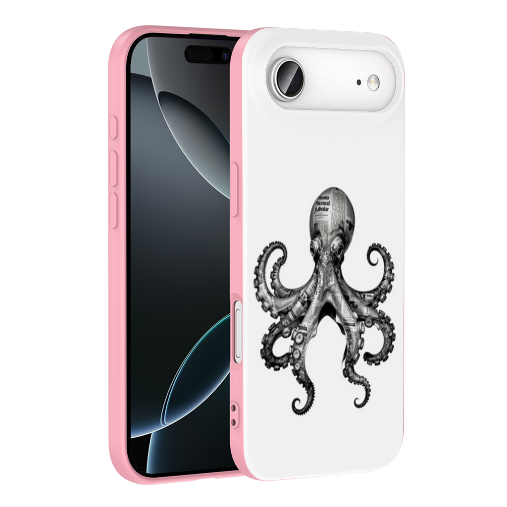 Vintage Newspaper Octopus Kraken İphone 17 Air Case