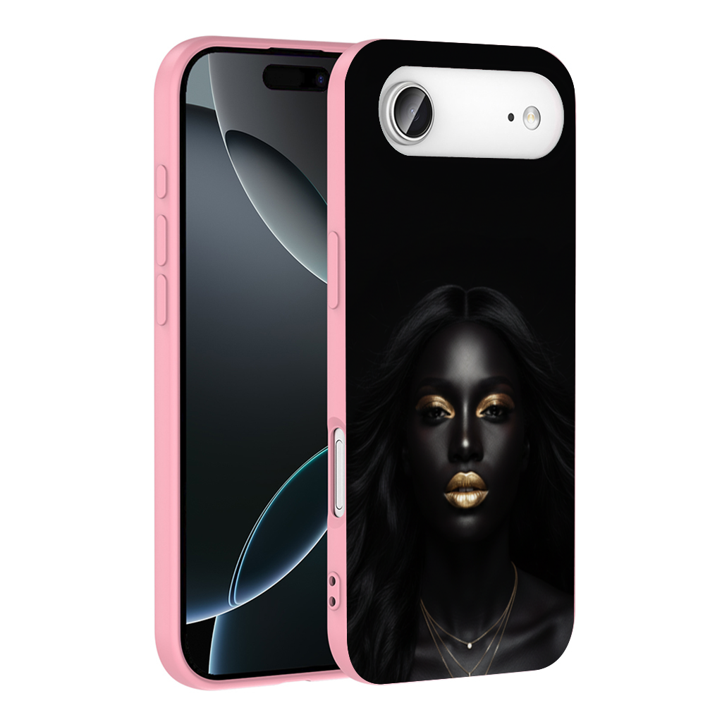 Golden Lips Melanin Goddess İphone 17 Air Case