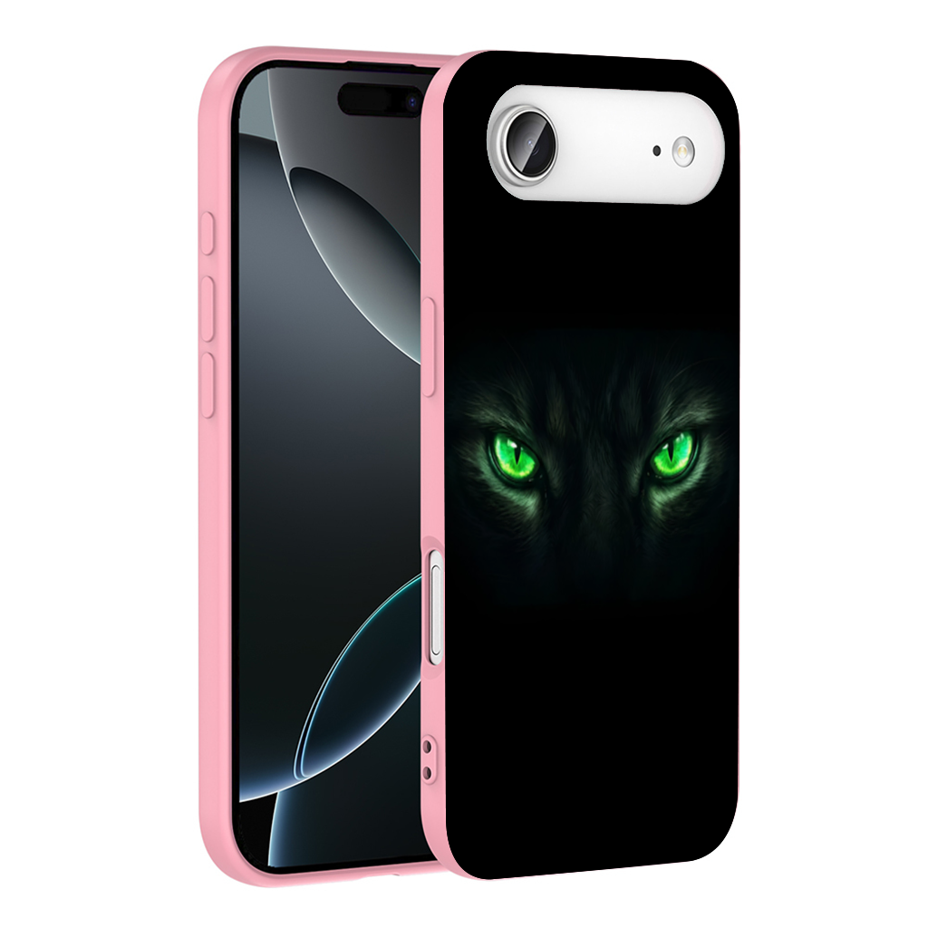 Glowing Green Monster Eyes İphone 17 Air Case
