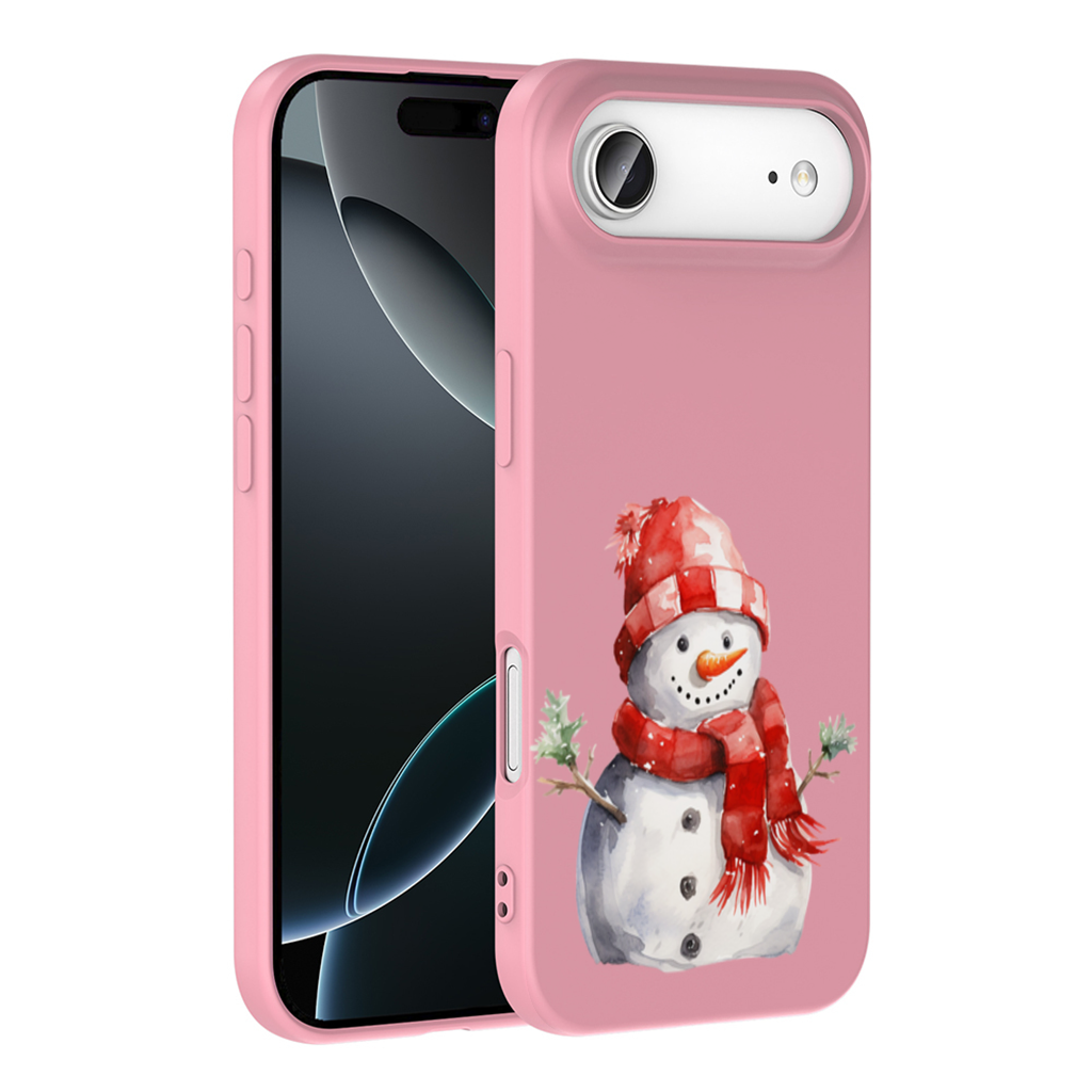 Cozy Red Scarf Snowman İphone 17 Air Case
