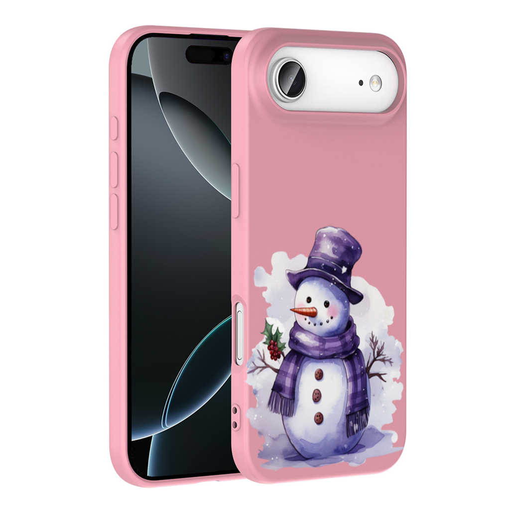 Whimsical Purple Snowman İphone 17 Air Case