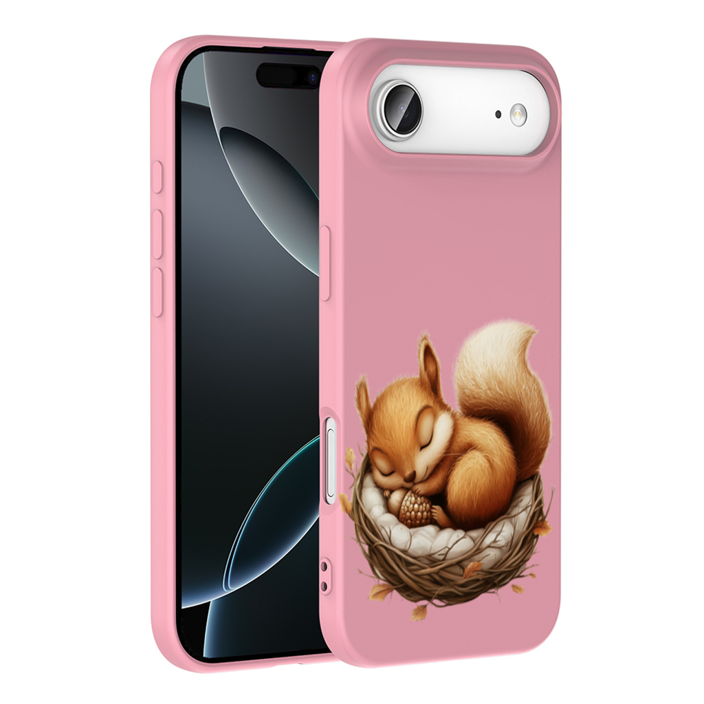 Sleeping Baby Squirrel in Nest İphone 17 Air Case