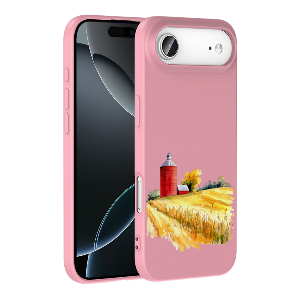 Red Farm Silo and Golden Wheat Field İphone 17 Air Case