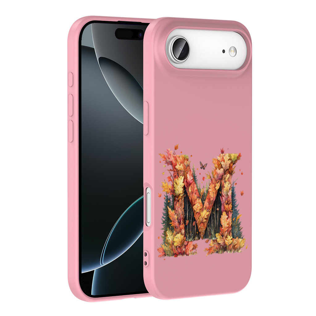 Autumn Letter M With Fall Leaves İphone 17 Air Case