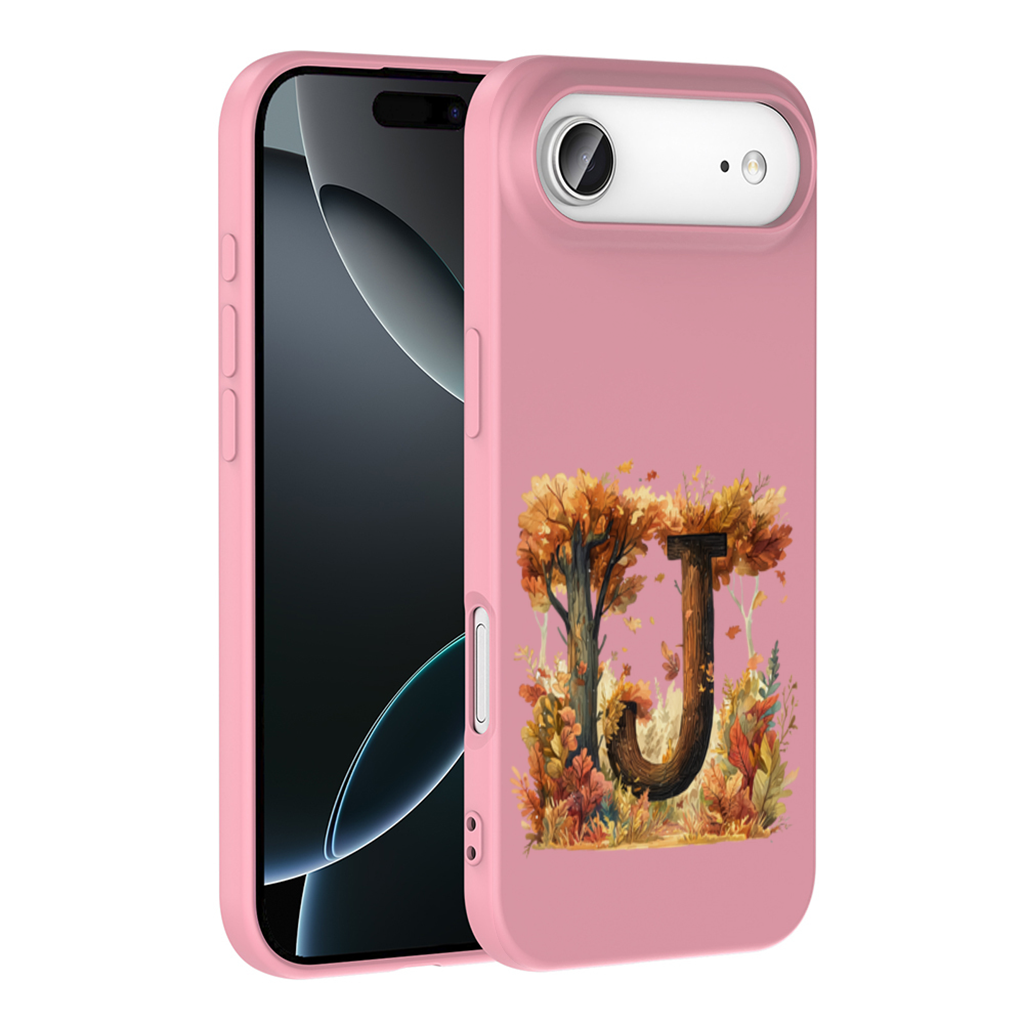 Fall Leaves Wooden Letter J İphone 17 Air Case